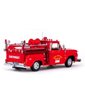 1965 Chevrolet C-20 Fire Truck Diecast Model 1:18 Scale | Sunstar