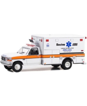 1:64 Scale Diecast 1994 Ford F-350 Ambulance Boston EMS Cardiac