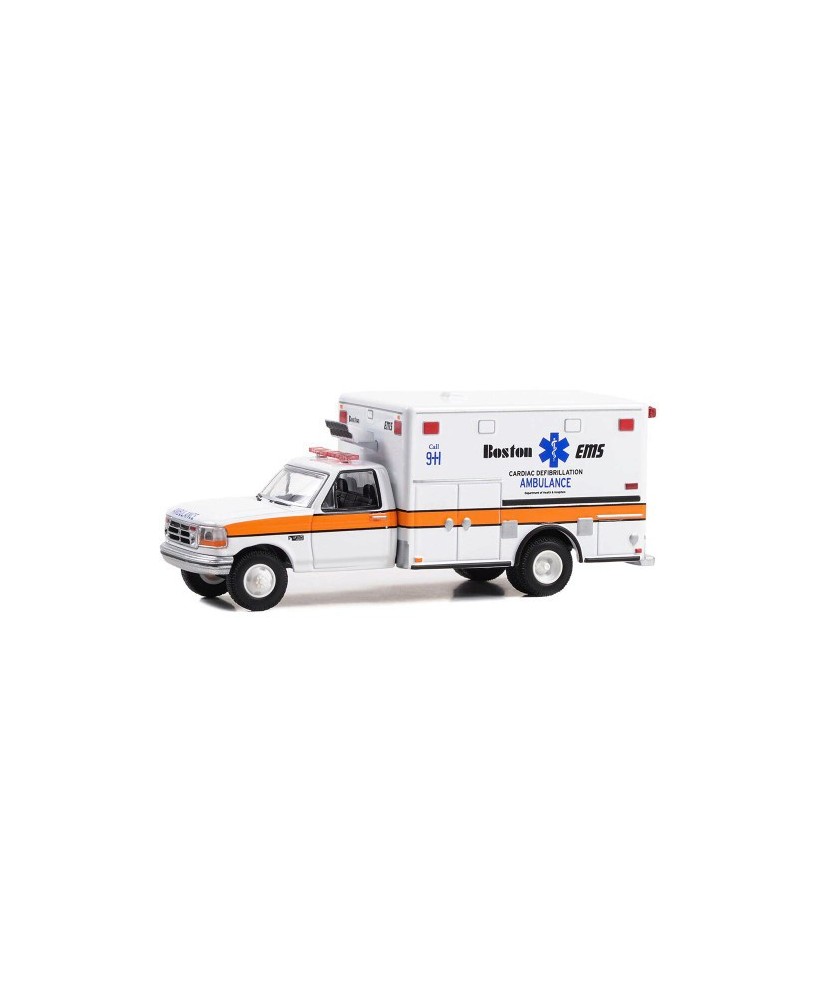 1:64 Scale Diecast 1994 Ford F-350 Ambulance Boston EMS Cardiac