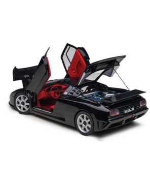 Bugatti EB110 SS - Nero Black 1:18 Scale Composite Diecast Model Car