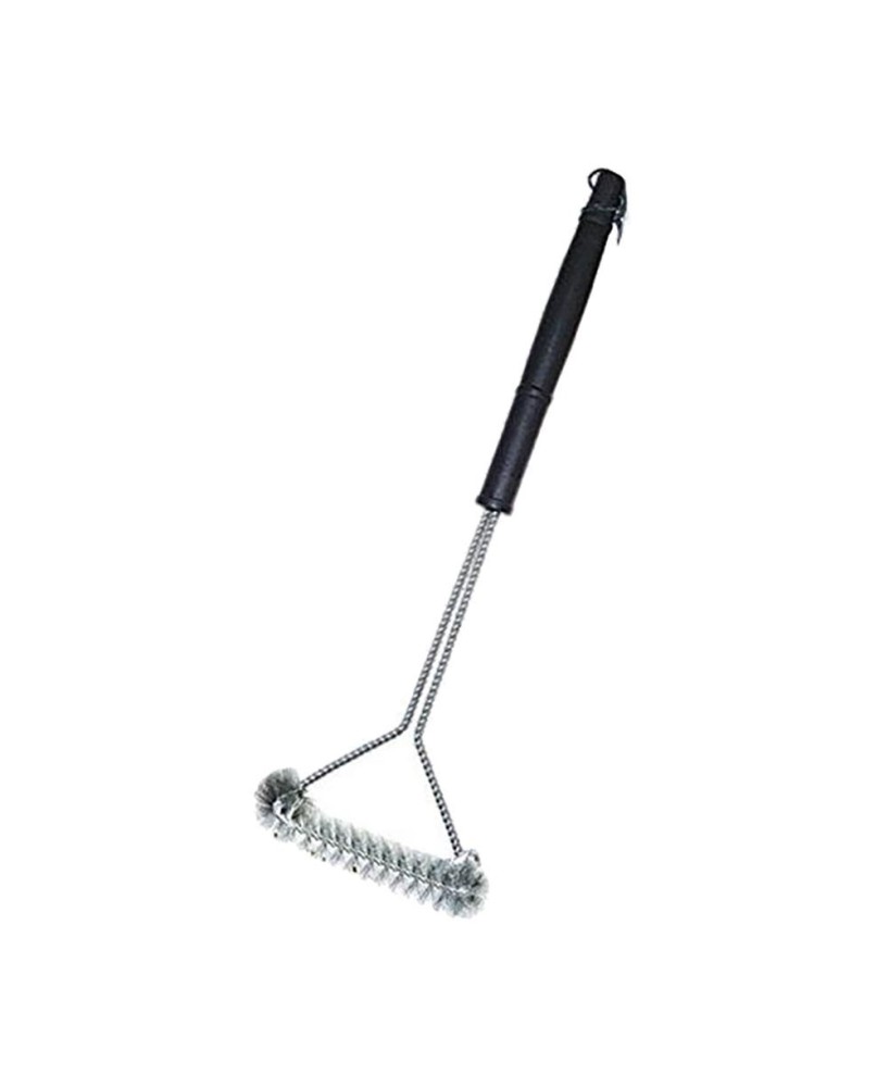 21" Spiral Stainless Steel Grill Brush - Wide Head Cleaning Tool