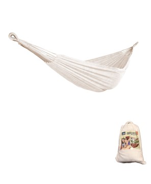 Bliss Double Hammock XL - Natural Cotton Poly Blend with Carry Bag