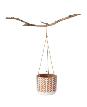 Terracotta Hanging Ceramic Planter for Stylish Indoor/Outdoor Decor