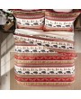 Cozy Cabin & Lodge Stripe Quilt Set - Twin, Queen, King Sizes