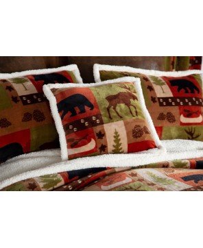 Patchwork Lodge Bedding Set - Rustic Comfort & Style