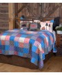 Rustic Patchwork 2-Piece Plaid Printed Quilt Set - Cozy Bedding