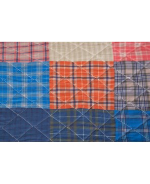 Rustic Patchwork 2-Piece Plaid Printed Quilt Set - Cozy Bedding