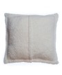 Patchwork Lodge Plush Sherpa Pillow - Cozy Home Comfort