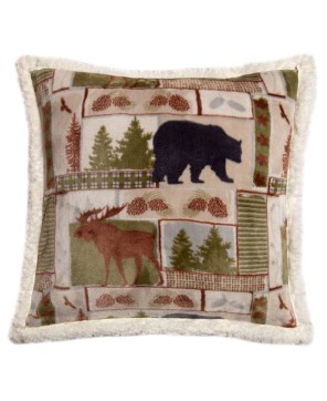 Cozy Lodge Plush Sherpa Pillow - Soft Throw Pillow