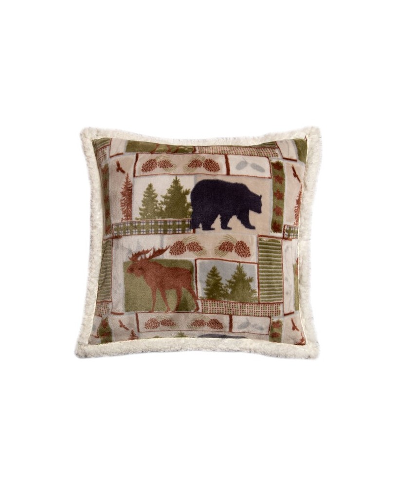 Cozy Lodge Plush Sherpa Pillow - Soft Throw Pillow