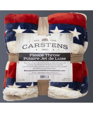 Cozy Americana Plush Sherpa Throw - Super Soft & Warm | Carstens