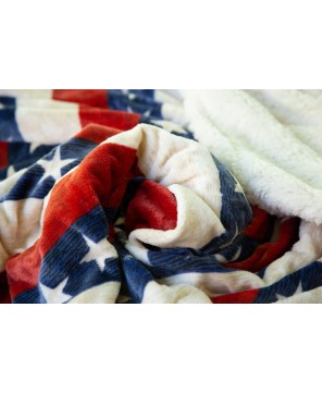 Cozy Americana Plush Sherpa Throw - Super Soft & Warm | Carstens