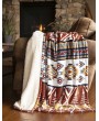 Luxurious Arrowhead Earth Plush Sherpa Throw – Cozy and Warm