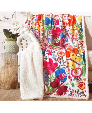 Butterfly Plush Sherpa Throw – Soft & Cozy Home Accent