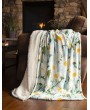 Daisy Daydream Plush Sherpa Throw - Cozy Floral Blanket