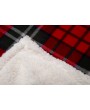 Holiday Plaid Plush Sherpa Throw - Festive Home Decor