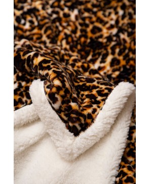 Leopard Plush Sherpa Throw - Luxurious Home Decor