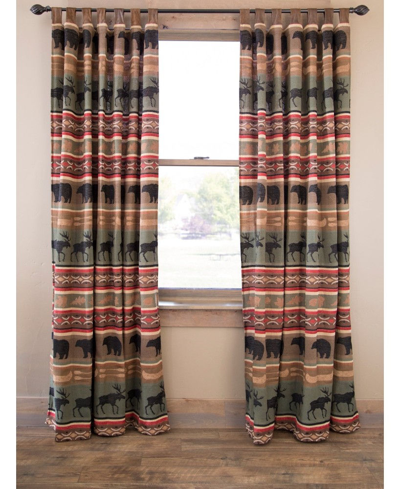 Rustic Charm Drapes - Backwoods Collection for Cozy Home Decor