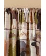 Cozy Vintage Lodge Curtain Panels - Rustic Charm Set of 2 with Tieback