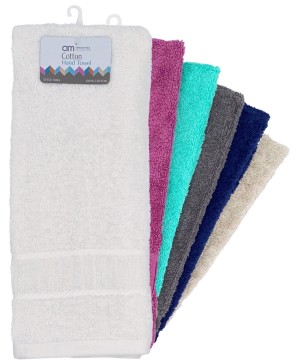 100% Cotton Assorted Colors Paris Hand Towel