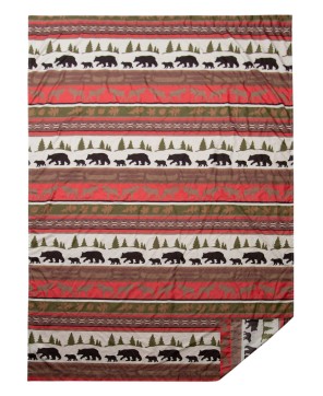 Rustic Cabin Stripe Curtain Panels - Set of 2 with Tiebacks