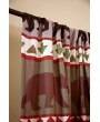 Bear Stripe Curtain Panels - Set of 2 with Tiebacks | Home Décor