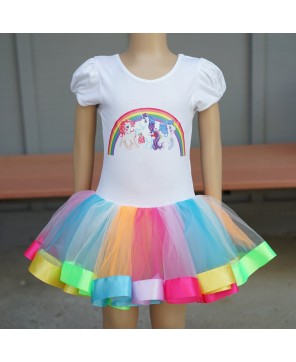 My Little Pony Rainbow Ballet Dress | Colorful Fantasy Costume