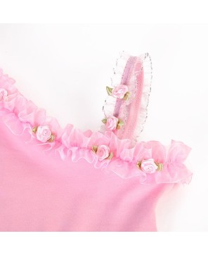 Pink Asymmetrical Ballet Dress for Graceful Performances