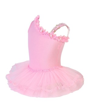 Pink Asymmetrical Ballet Dress for Graceful Performances