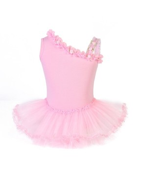 Pink Asymmetrical Ballet Dress for Graceful Performances