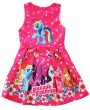 Hot Pink My Little Pony Friends Forever A-Line Cotton Dress for Girls
