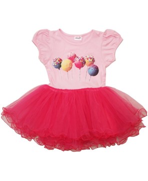 Pink/Hot Pink Lollipop Dress for Girls - Sweet and Stylish