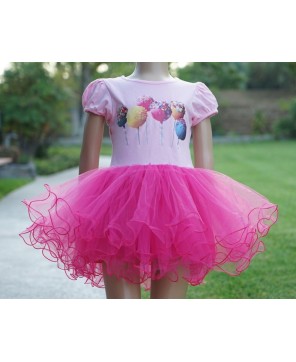 Pink/Hot Pink Lollipop Dress for Girls - Sweet and Stylish