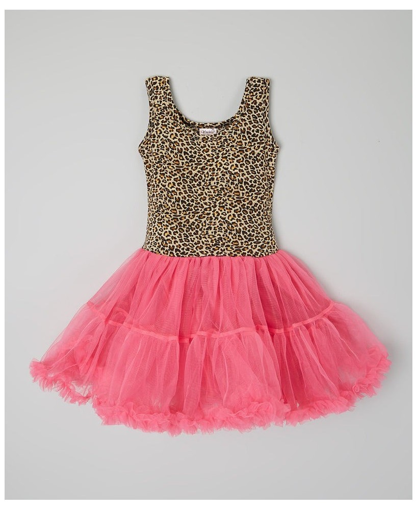 Leopard Hot Pink Dress for Girls - Stylish Animal Print Fashion