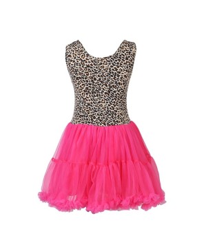 Leopard Hot Pink Dress for Girls - Stylish Animal Print Fashion