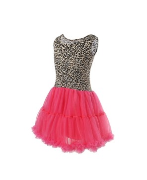 Leopard Hot Pink Dress for Girls - Stylish Animal Print Fashion