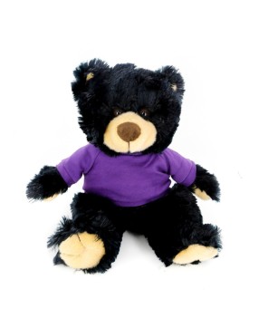 12" Noah Bear Black - Adorable Holiday Plush Gift for Any Occasion