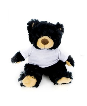 12" Noah Bear Black - Adorable Holiday Plush Gift for Any Occasion