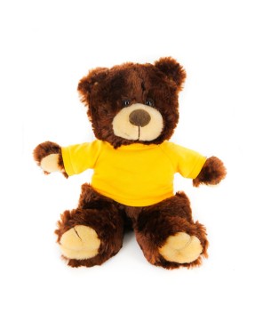 12" Noah Bear Chocolate Yellow - Festive Plush Toy for Every Occasion