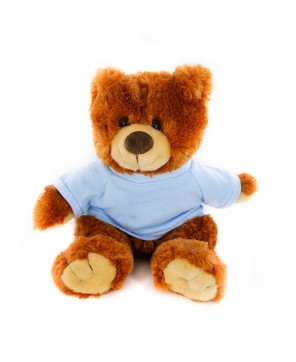 12" Noah Bear Honey - Custom Plush Toy with Embroidered Eyes