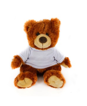 12" Noah Bear Honey - Custom Plush Toy with Embroidered Eyes