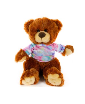 12" Noah Bear Honey - Custom Plush Toy with Embroidered Eyes