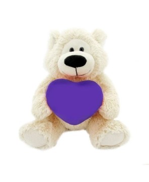 12" Sophie Teddy Bear with Customizable Hearts - Personalized Gifts