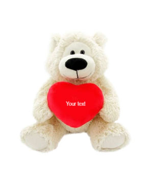 12" Sophie Teddy Bear with Customizable Hearts - Personalized Gifts