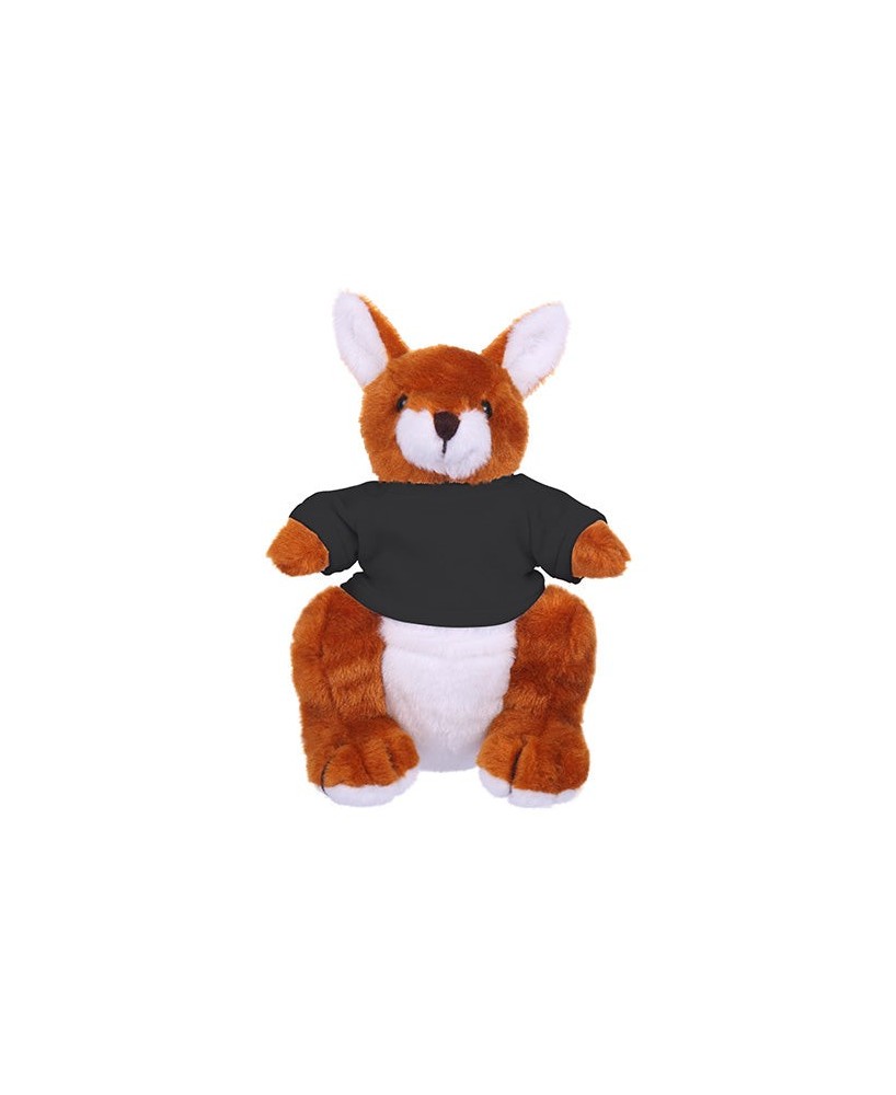 Custom Soft Plush Kangaroo with Tee - Perfect for Gifts & Promotions