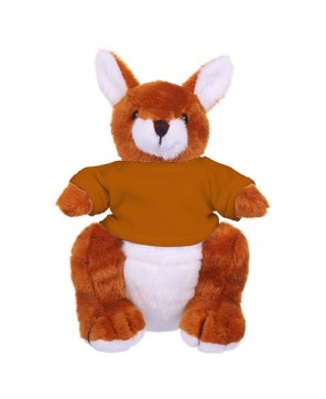 Custom Soft Plush Kangaroo with Tee - Perfect for Gifts & Promotions