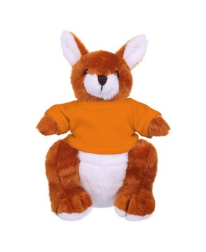 Custom Soft Plush Kangaroo with Tee - Perfect for Gifts & Promotions