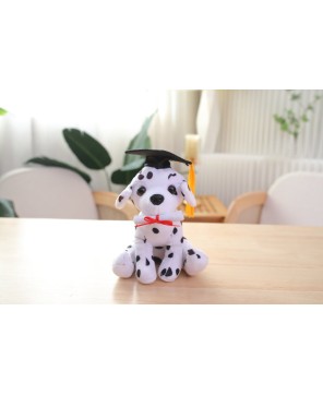 Cuddly Dog Toy with Graduation Cap & Diploma – Perfect Graduation Gift