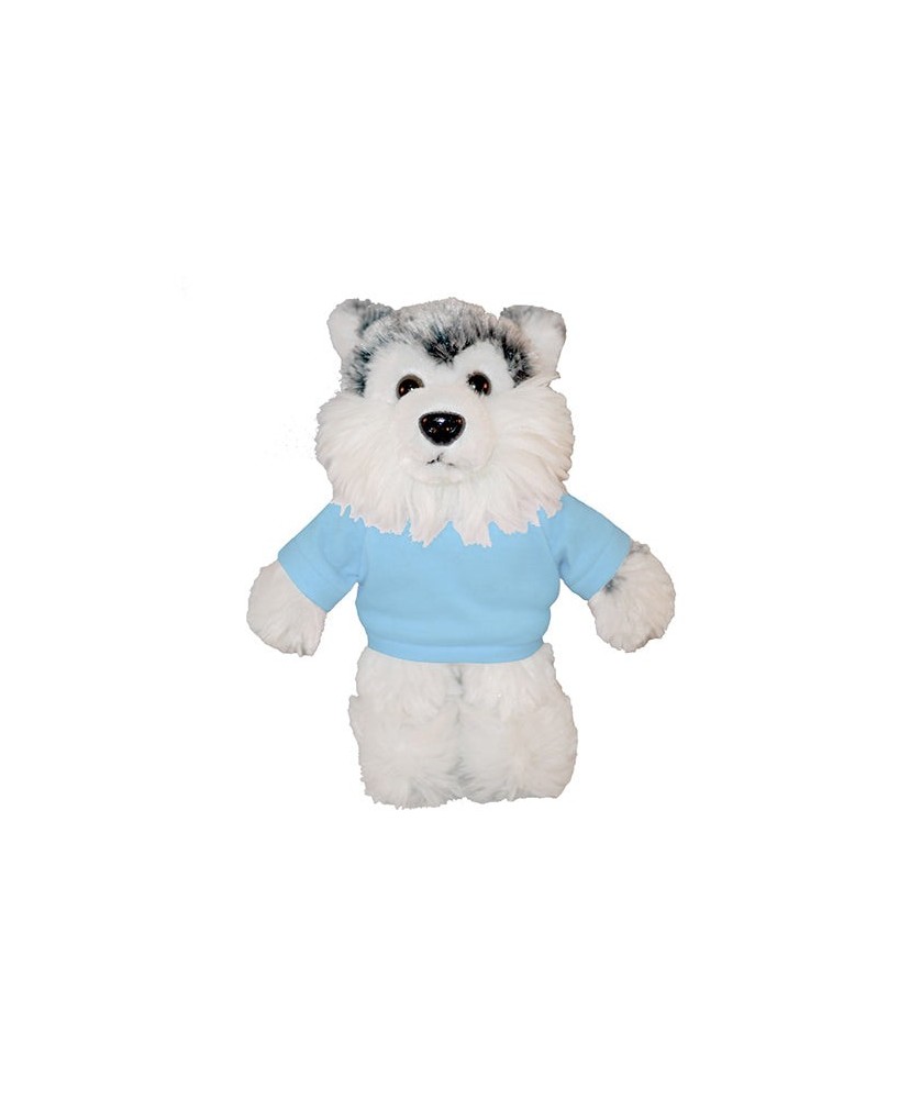 Custom Soft Plush Husky with Tee – Perfect for Promotions & Events