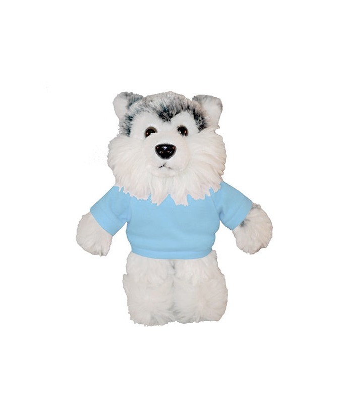 Custom Soft Plush Husky with Tee – Perfect for Promotions & Events
